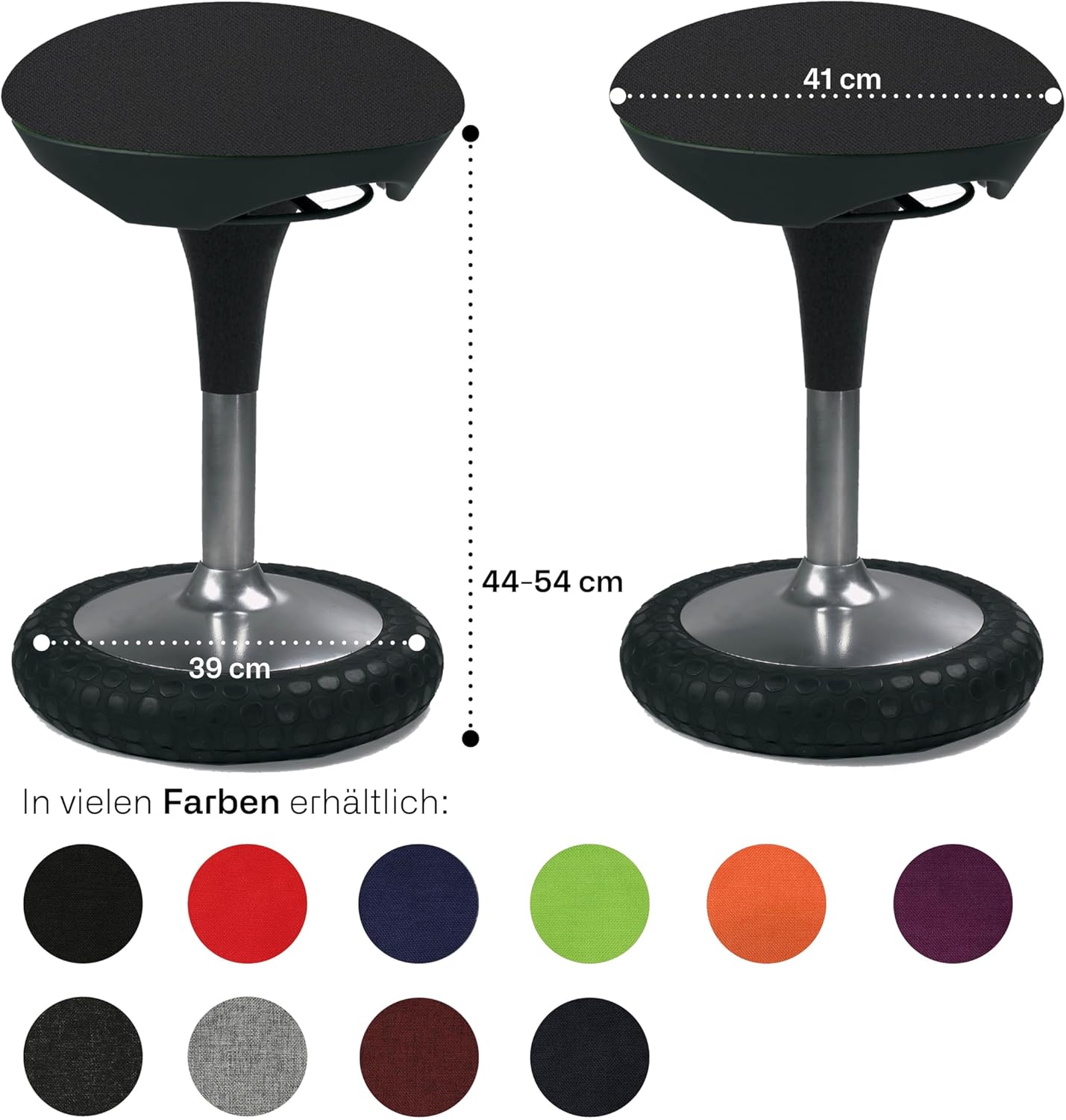 Topstar Bürohocker Sitness 20 schwarz