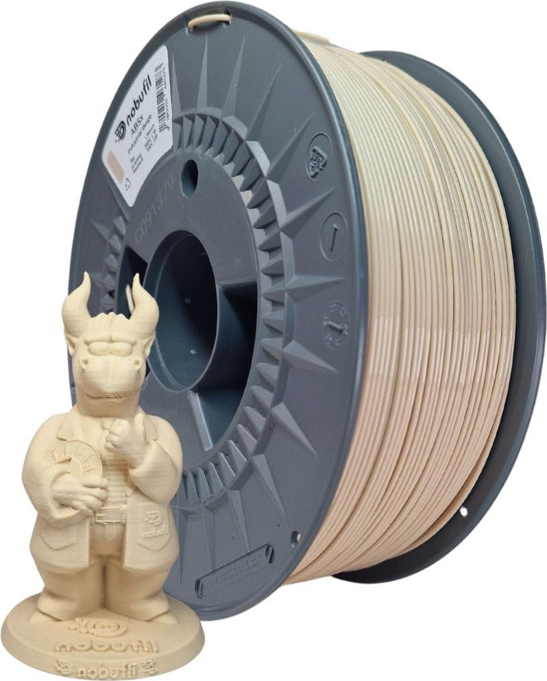 Nobufil  ABSx Industrial Beige, 1,75 mm / 1000 g    ABS Filament aus recycelten Kunststoffen