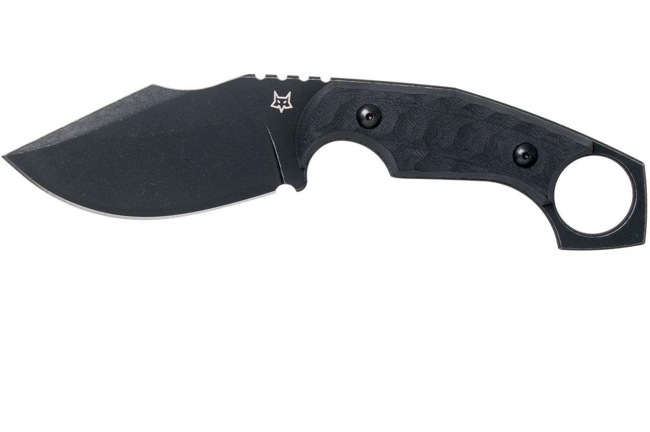 Fox Knives Monkey Thumper FX-633 Black G10 vaststaand mes, Ken Vehikite design
