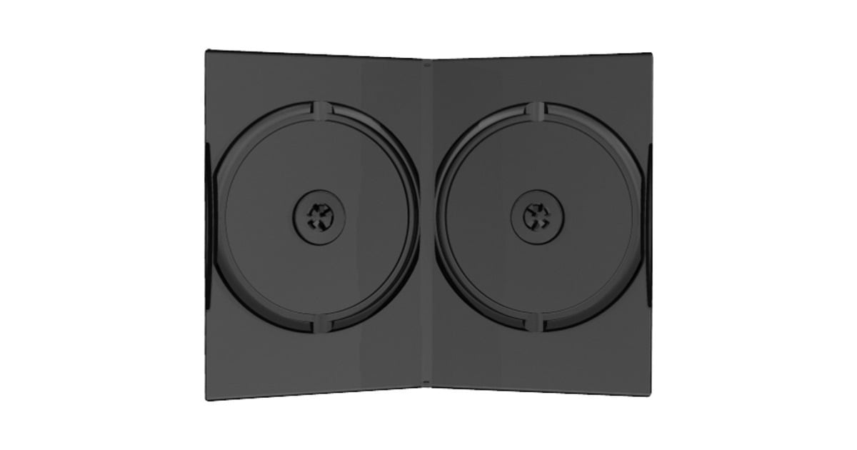 MediaRangeDVD Case Double black sleeve  (Zwart, 50 stuks, Bulk)