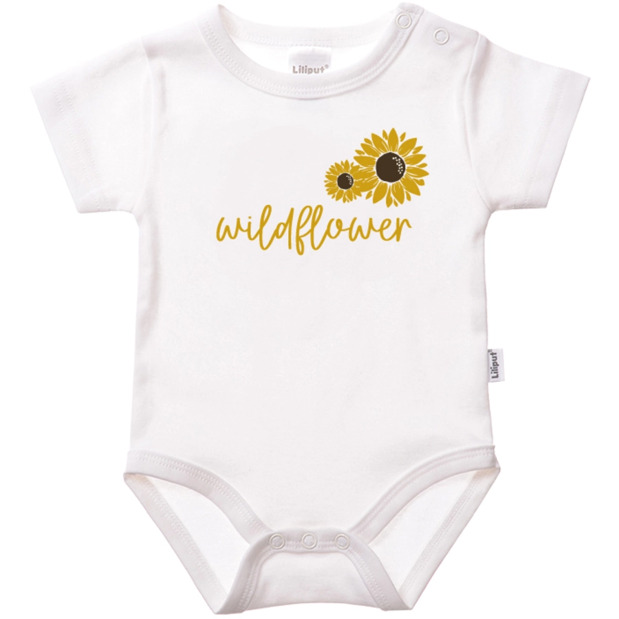 Liliput Kurzarmbody Wildflower weiß
