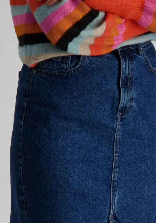 Only Midi-rok Bianca denim 15319268