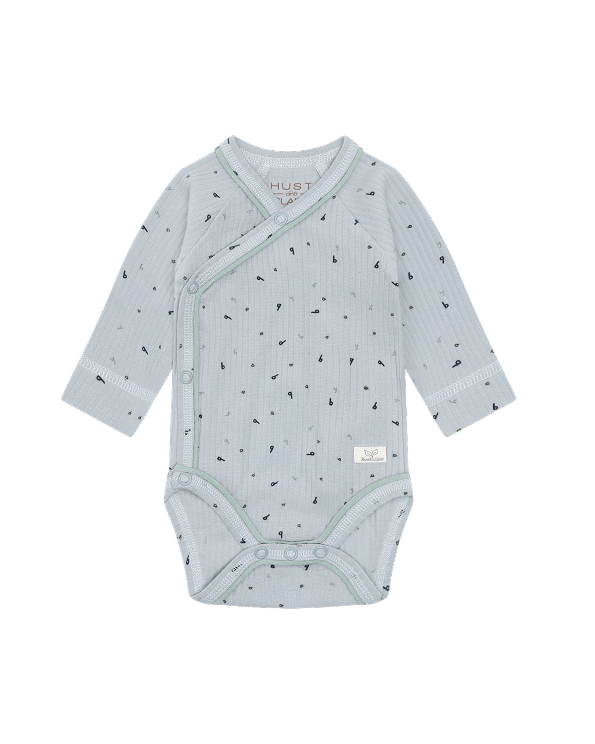 Omslagsbody Baby – Øko Bomull | Baba Letter Aop