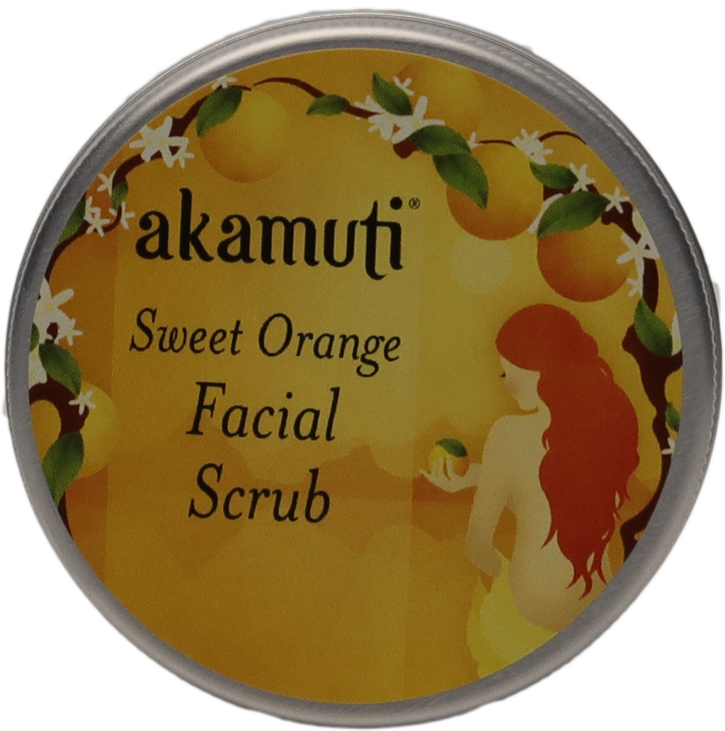 akamuti  Sweet Orange Facial Scrub, 50 g