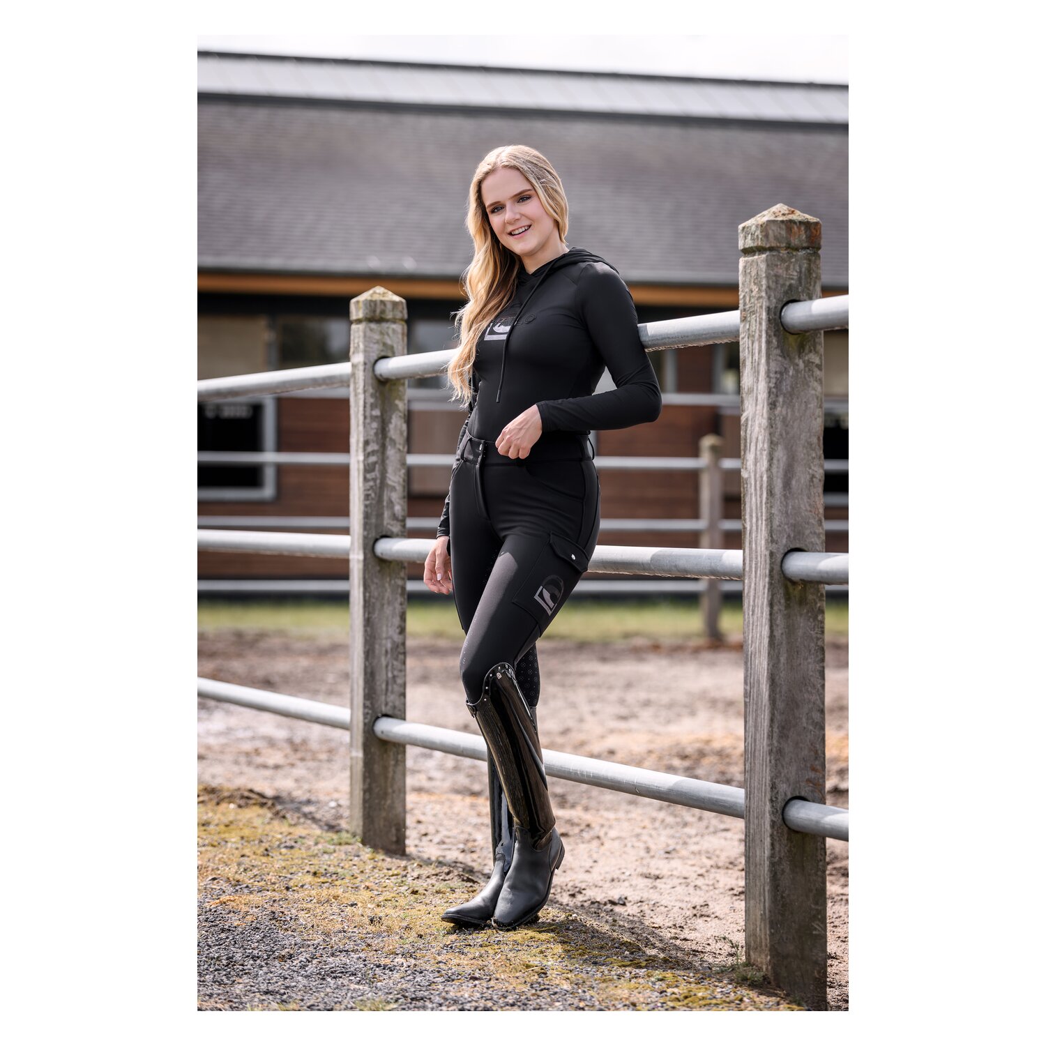 Cavallo Hybrid-Hoodie CAVALMIKI - black