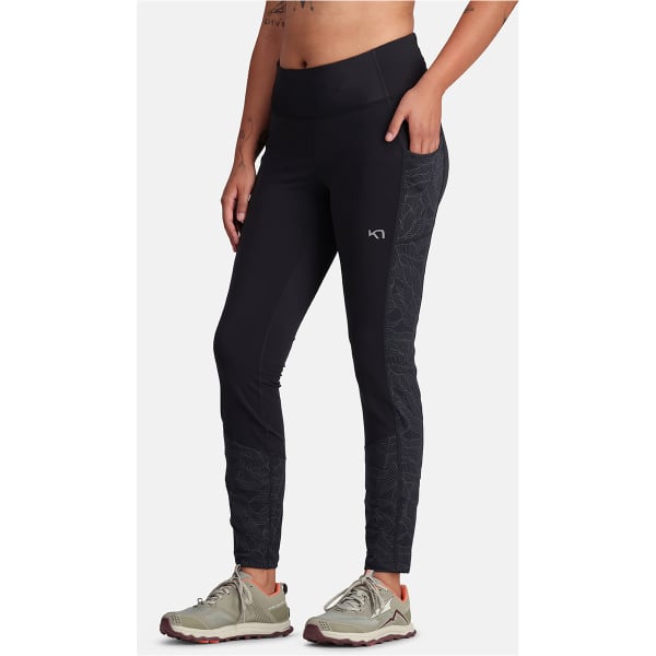 Collant ski de fond KARI TRAA VILDE THERMAL TIGHTS BLACK