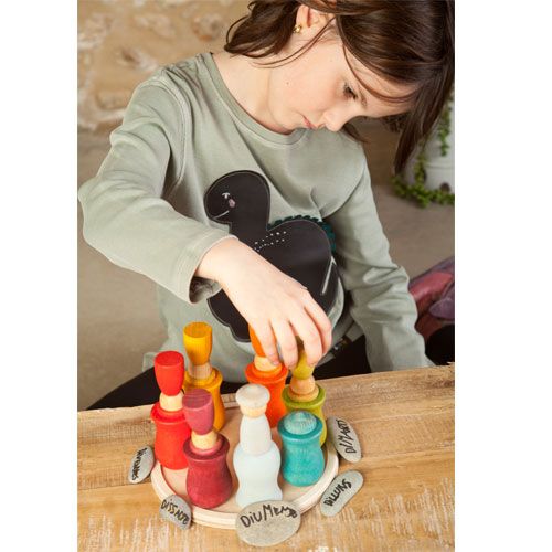 Grapat houten weekkalender