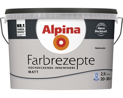 Alpina muurverf kleur recepten Mist Magic 2.5 l
