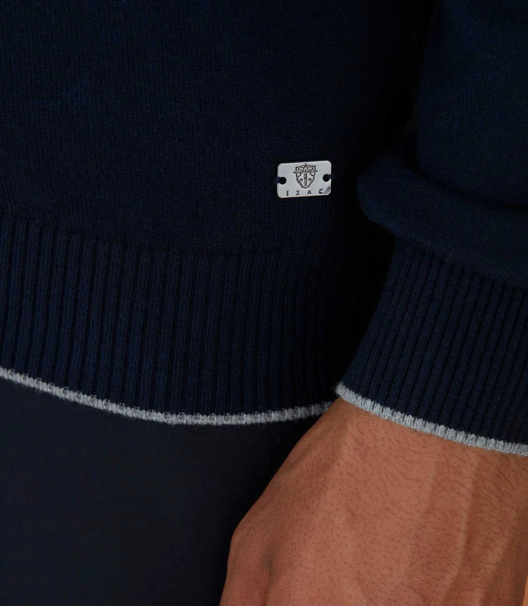 Cardigan zippé marine 
