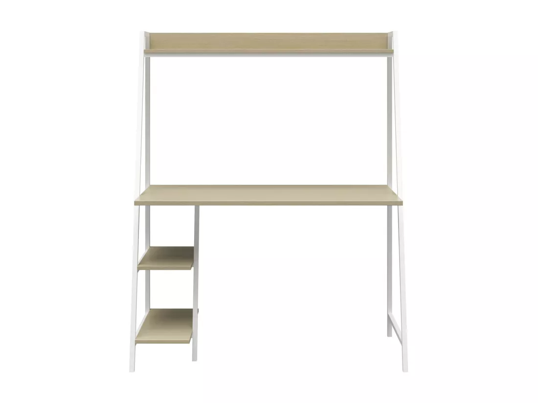 Bushwick | Bureau avec échelles en effet chêne clair et structure
