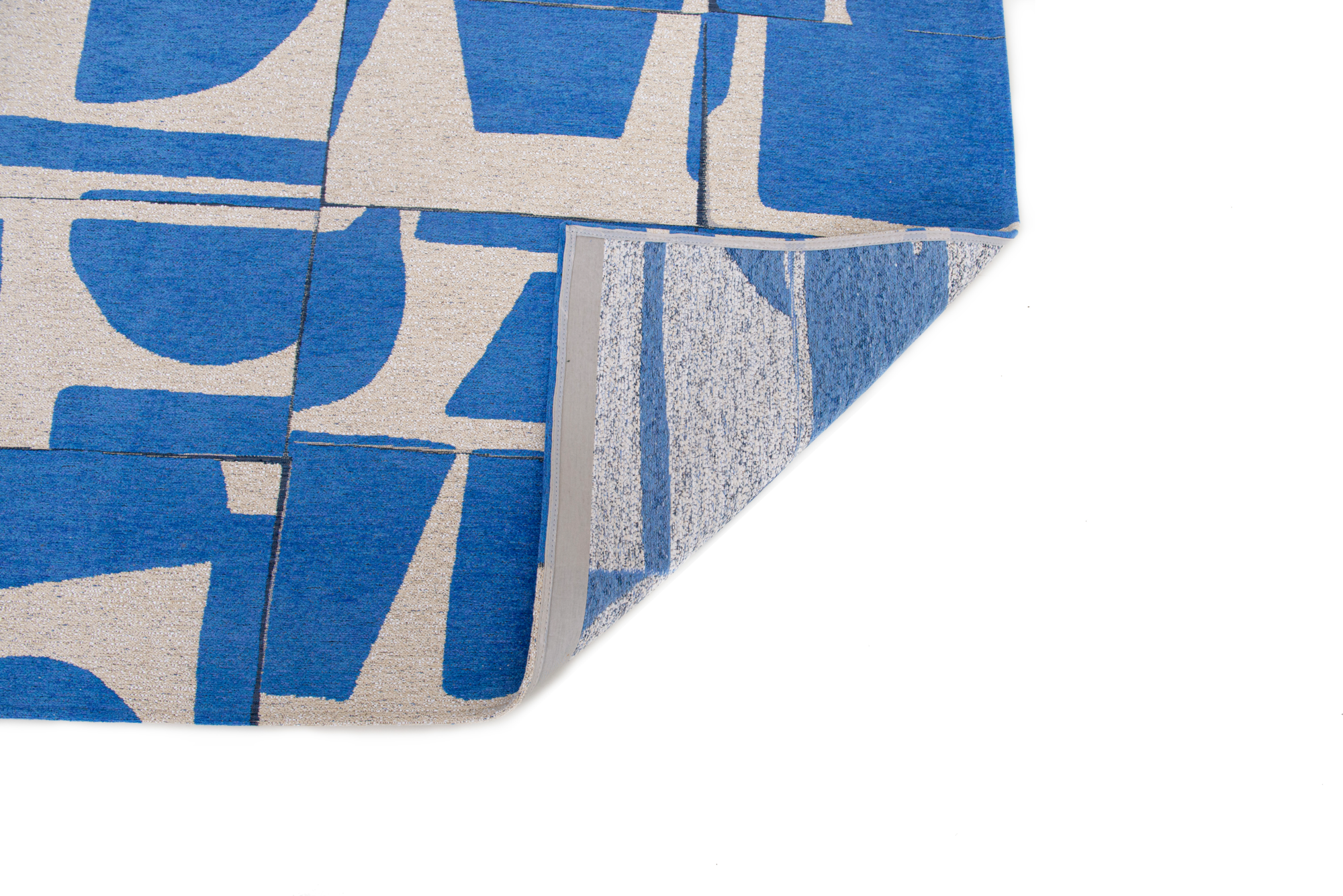 Ecorugs vloerkleed Papercut blauw 80x150 cm