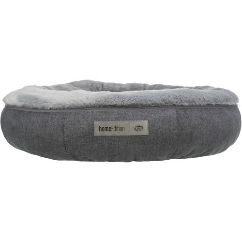 Cama redonda cinza Trixie Home Edition Liano para cães
