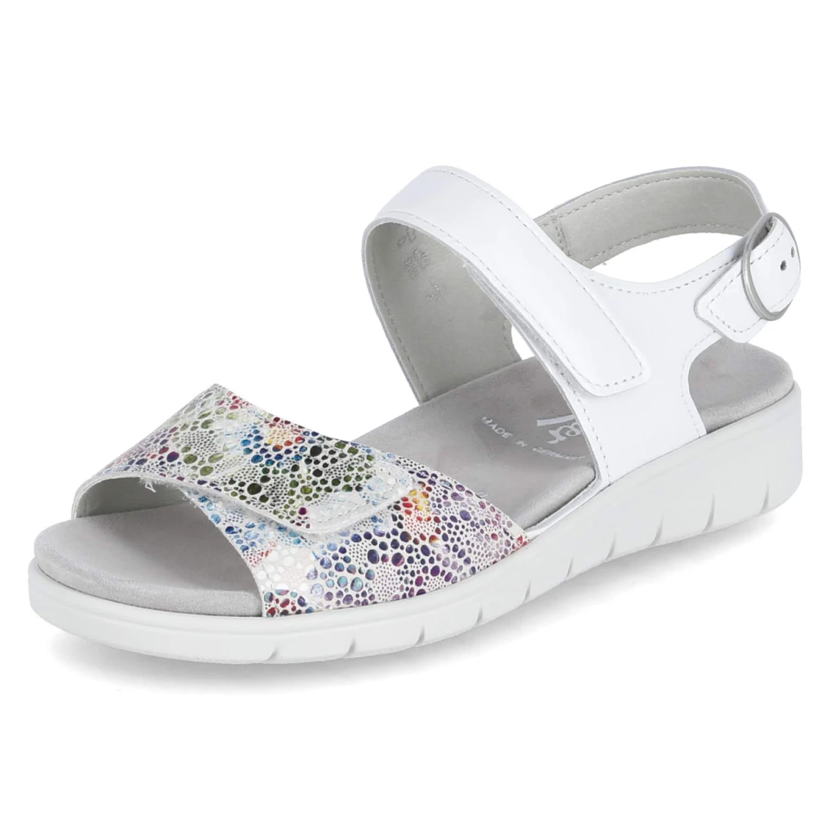 SemlerSandalen FLOWER-SAMT/SOFT-N. - WEISS