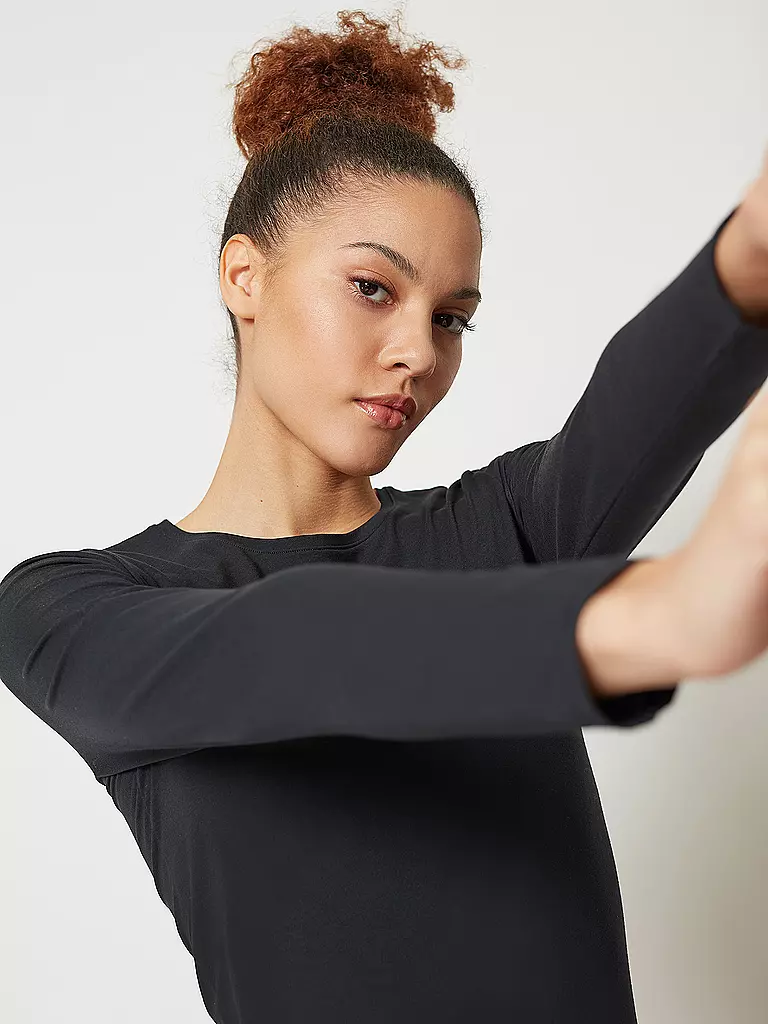 SKINY Langarmshirt COTTON ESSENTIALS schwarz