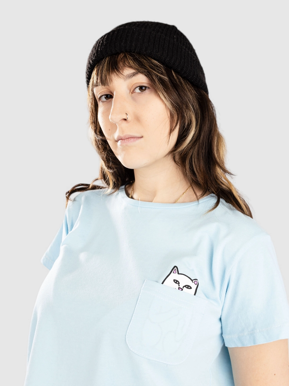 RIPNDIP Lord Nerm Cropped T-Shirt dye light blue