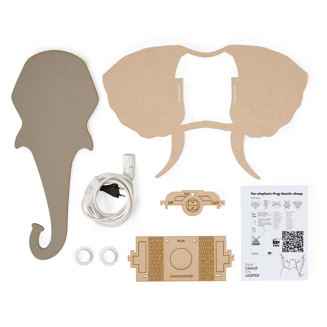 Elephant wall lamp