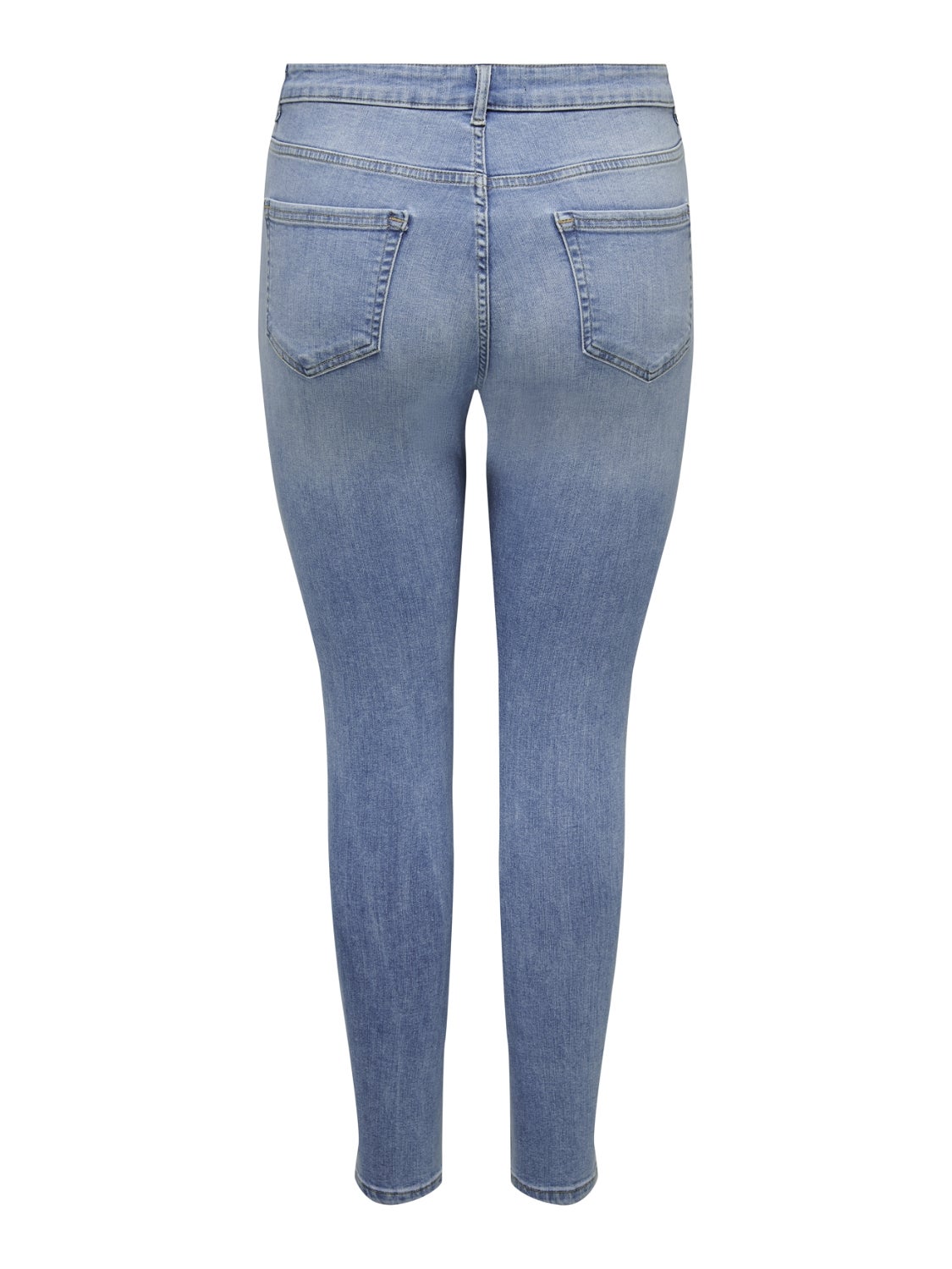 CARWILLY Hohe Taille Skinny Fit Jeans Light Blue Denim
