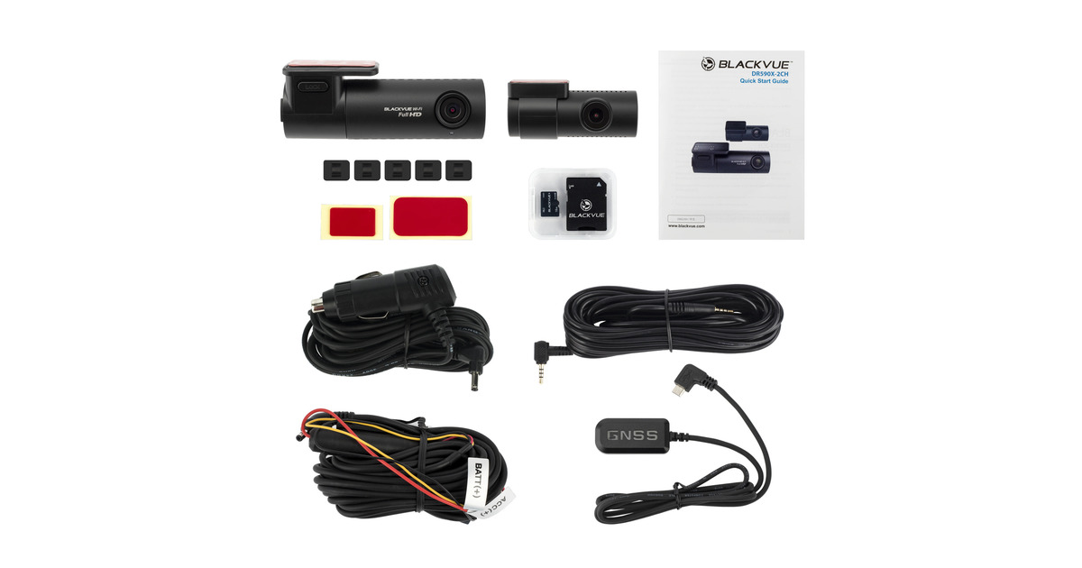 BlackVueDashCam DR590X-2CH plus 64GB  (Zwart, Full HD 1080p | Wi-Fi | Parkeermodus | Sony STARVIS sensor | 139° kijkhoek)