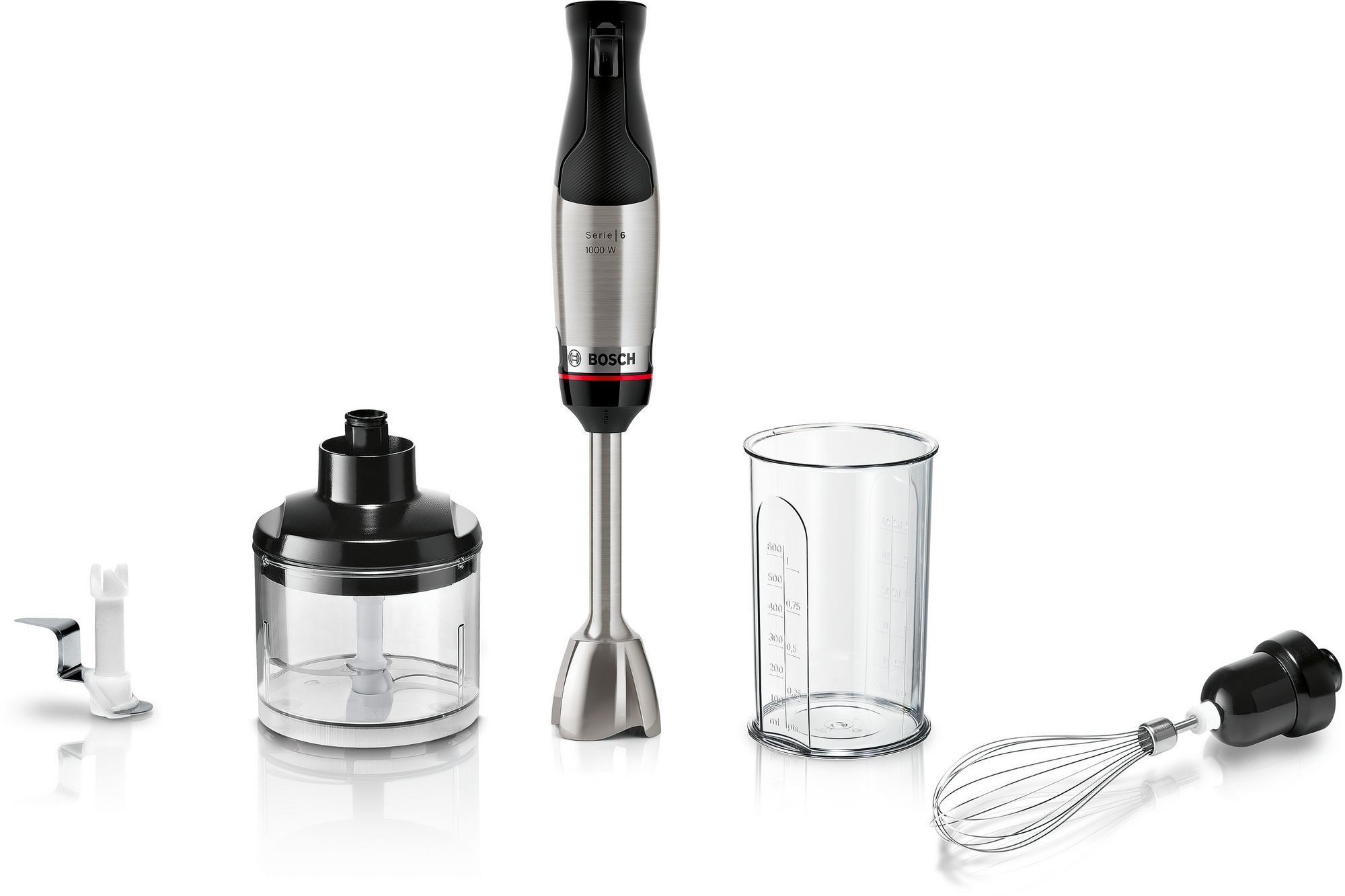 Batedeira manual ErgoMaster Série 6, 1000 W, aço inoxidável, modelo MSM6M622