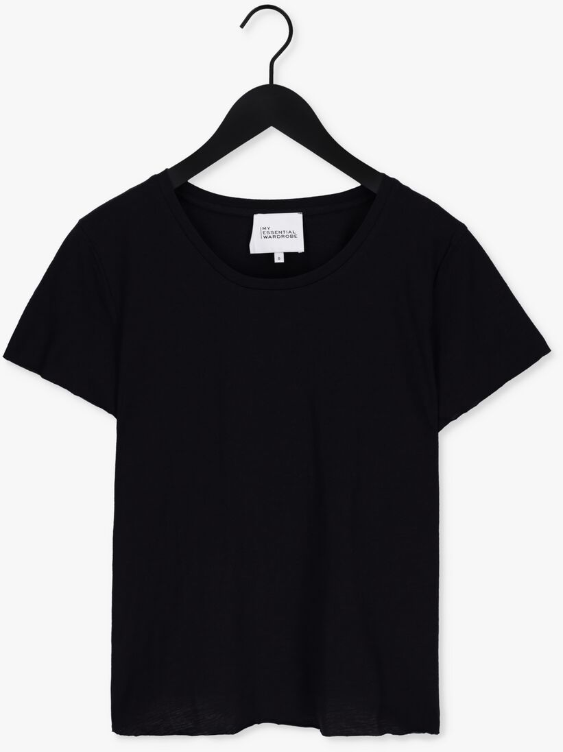 MY ESSENTIAL WARDROBE zwarte my essential wardrobe t-shirt 09 the otee slub yarn jersey