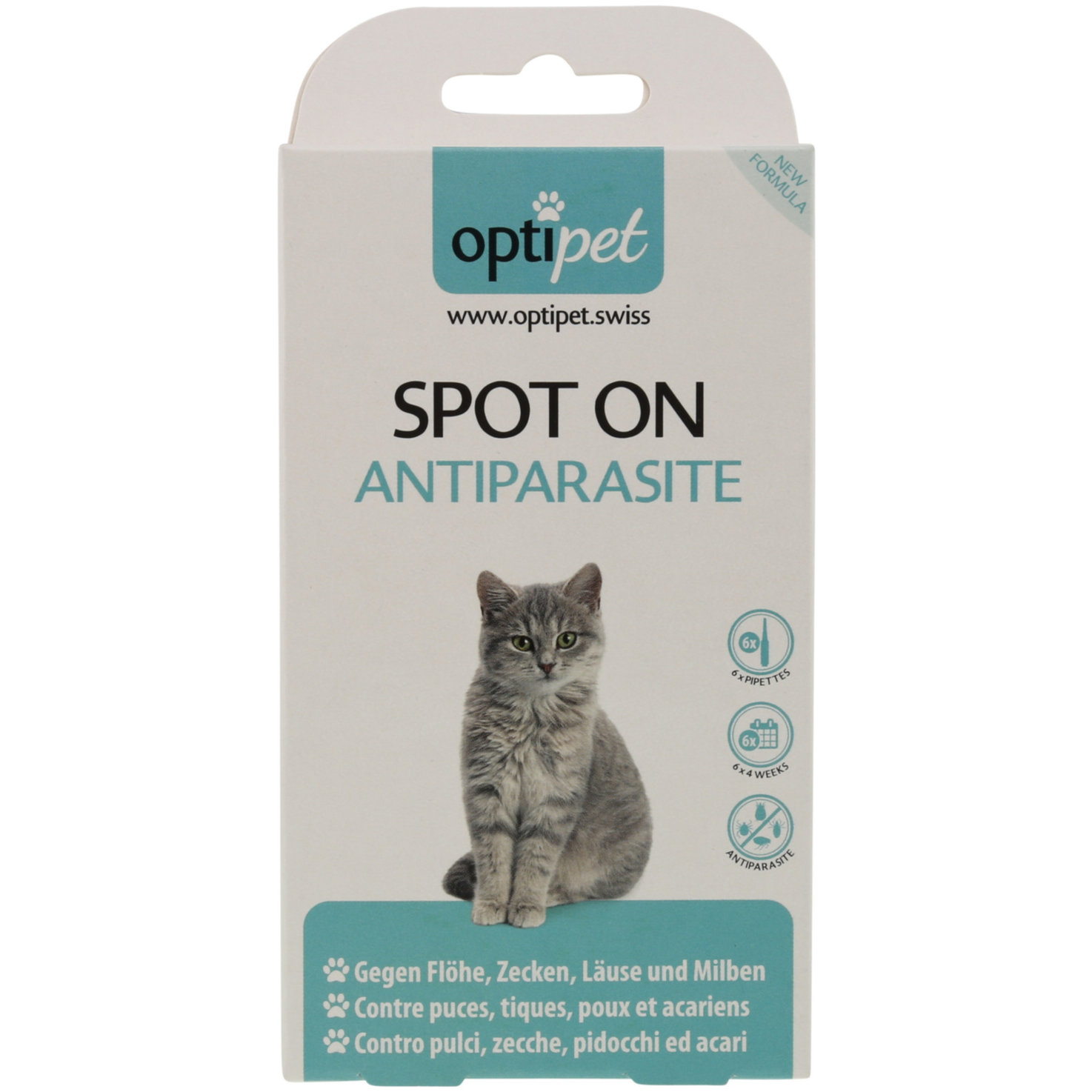 Optipet Spot on für Katzen 6x1ml