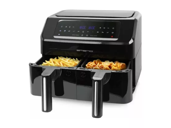 Friteuse Sans Huile De 7,2l 2400 Watts Avec Double Bacs Af 130376 1 De Emerio