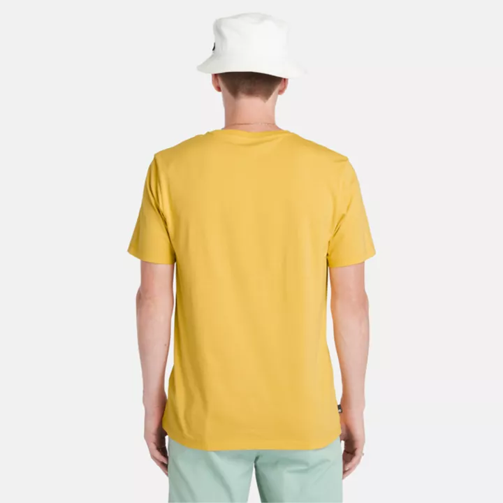 T-shirt à logo arbre Kennebec River pour homme en jaune