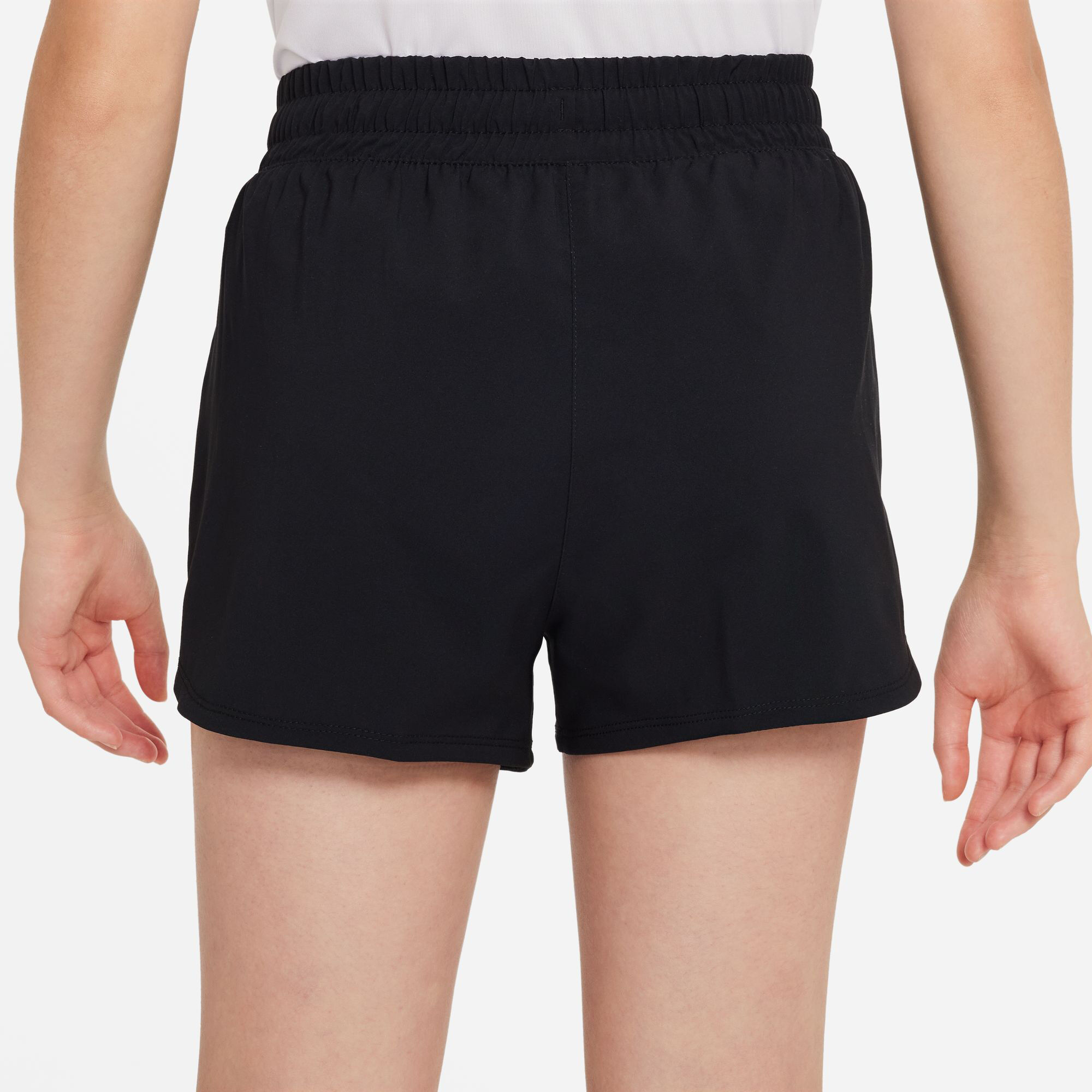 Nike Dri-Fit Big Kids High Waisted Woven Shorts Filles - Noir