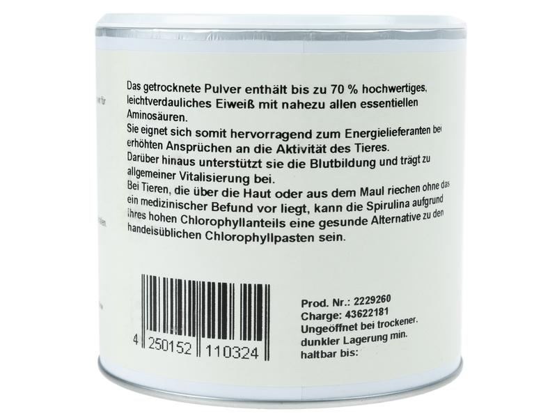 Lunderland Hunde-Nahrungsergänzung Bio-Spirulina, 250 g Ergänzungsfuttermittel für Hunde und Katzen