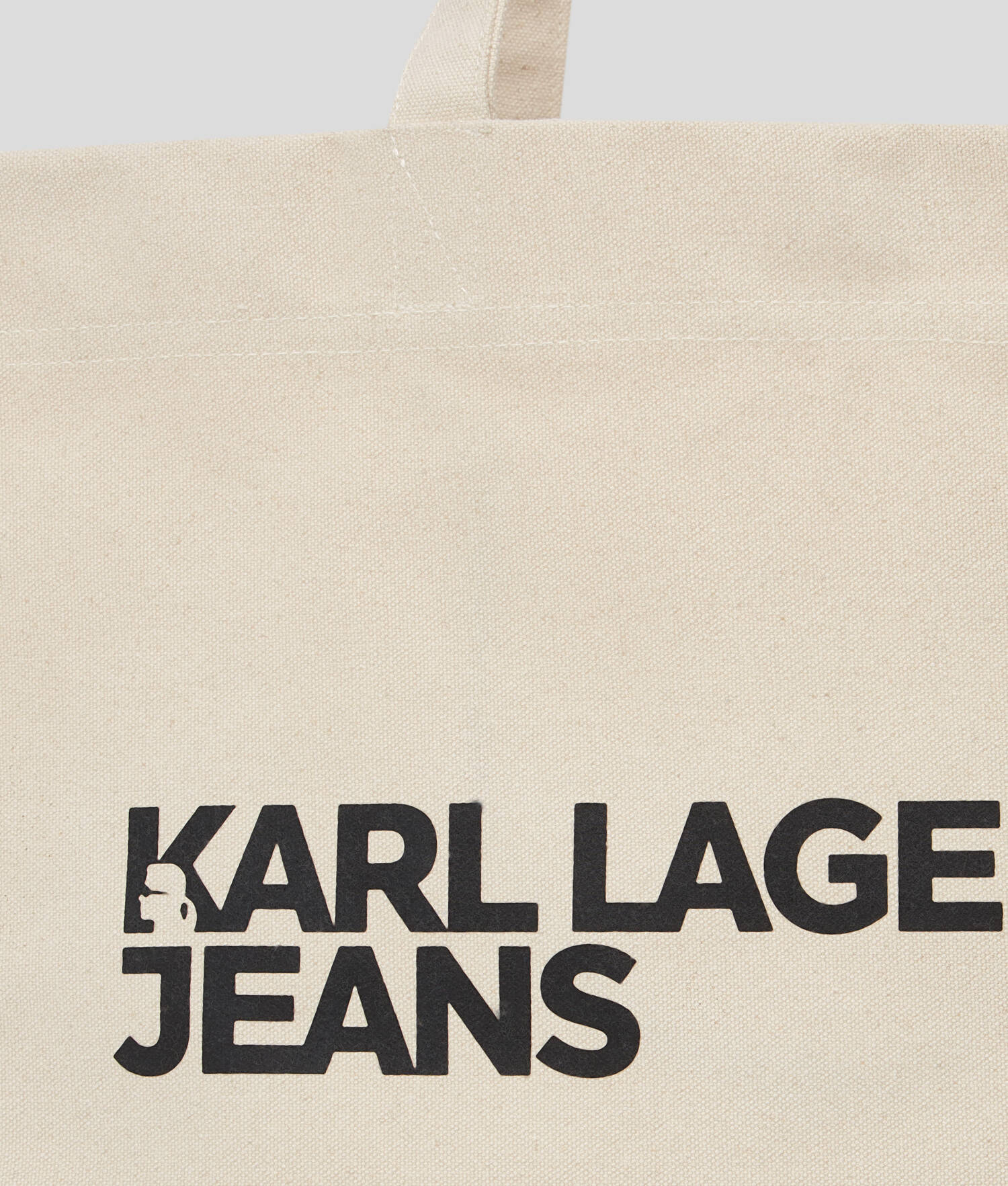 SAC SHOPPER AVEC LOGO KLJ - Naturel