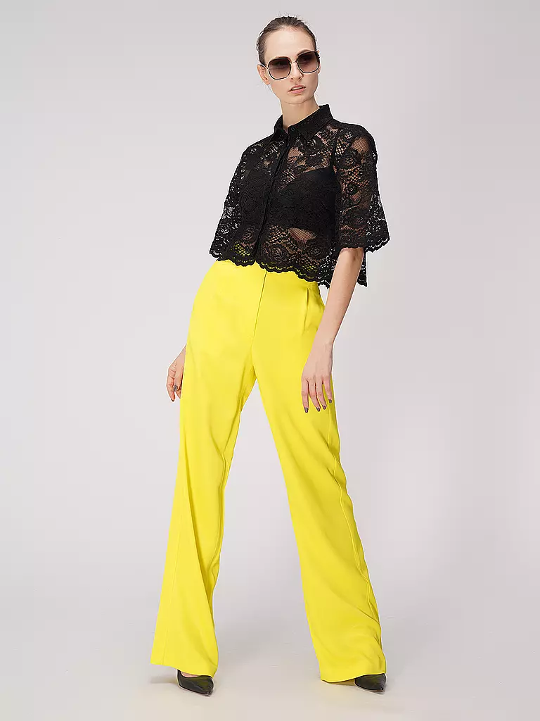 MSGM Hose Straight Fit gelb