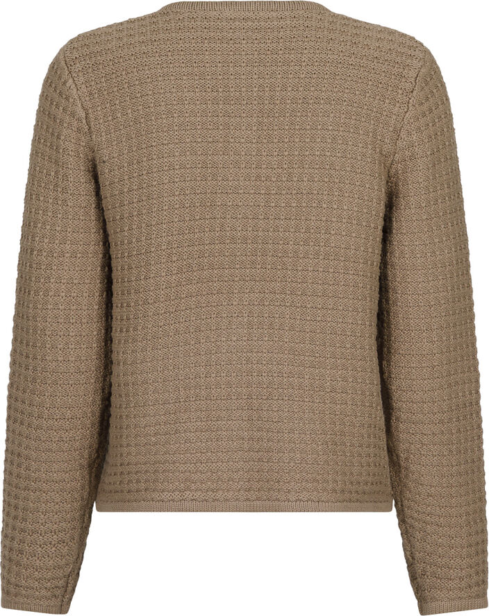 Neo Noir Limone Knit Jacket Taupe