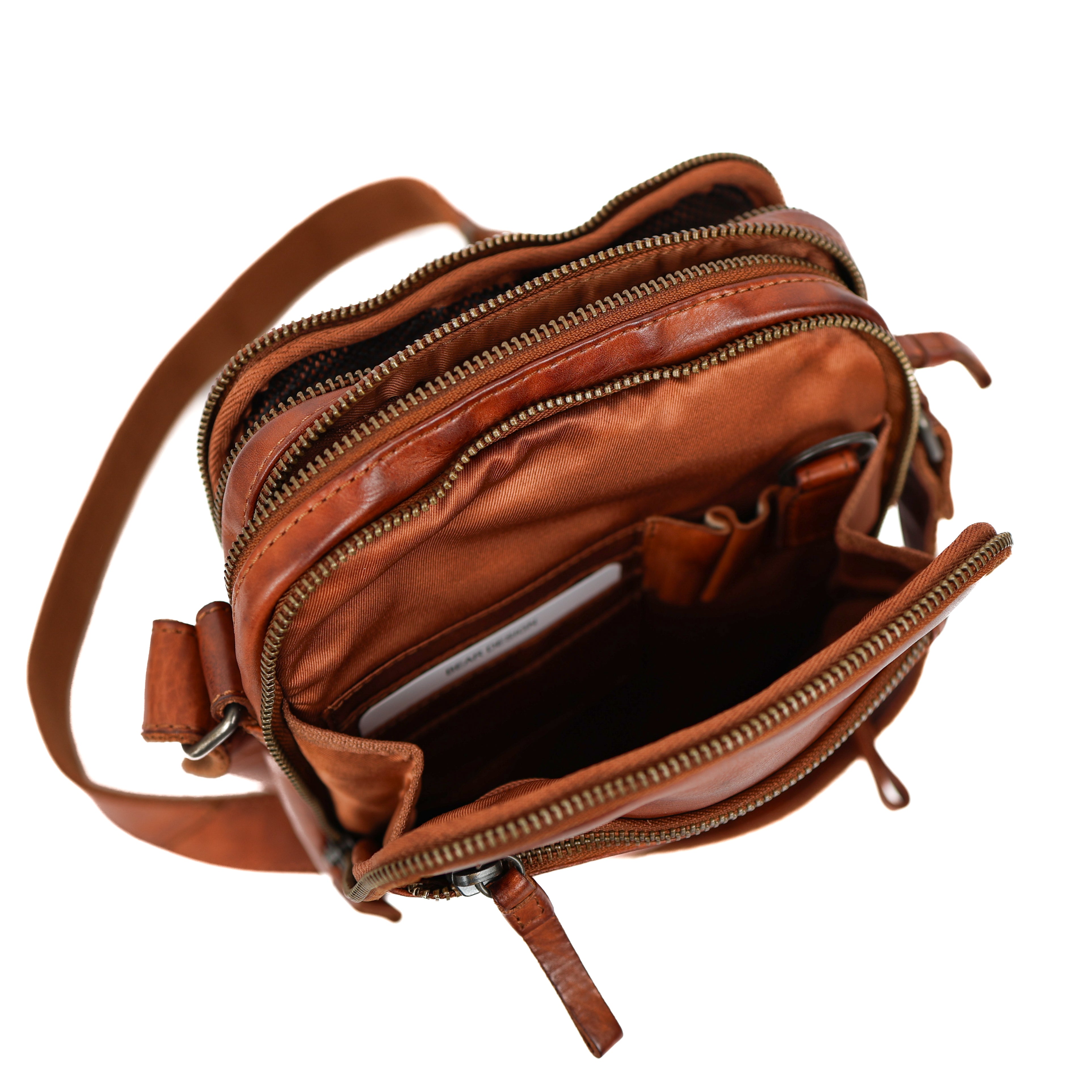 Crossbody-/reistasje 'Renny' cognac COGNAC