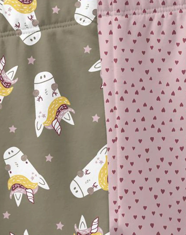 Sweatleggings NMFDAVINA 2er Pack in overland trek