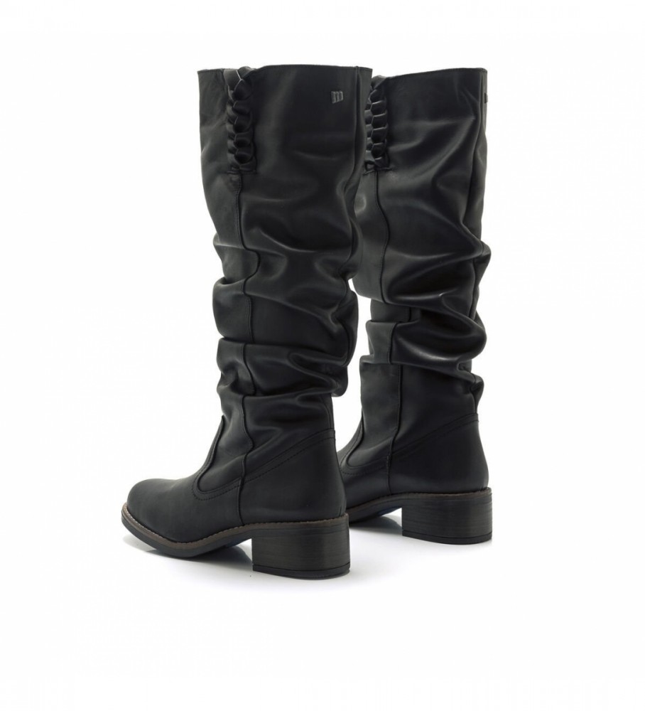 Botas Mustang Frontier de couro preto