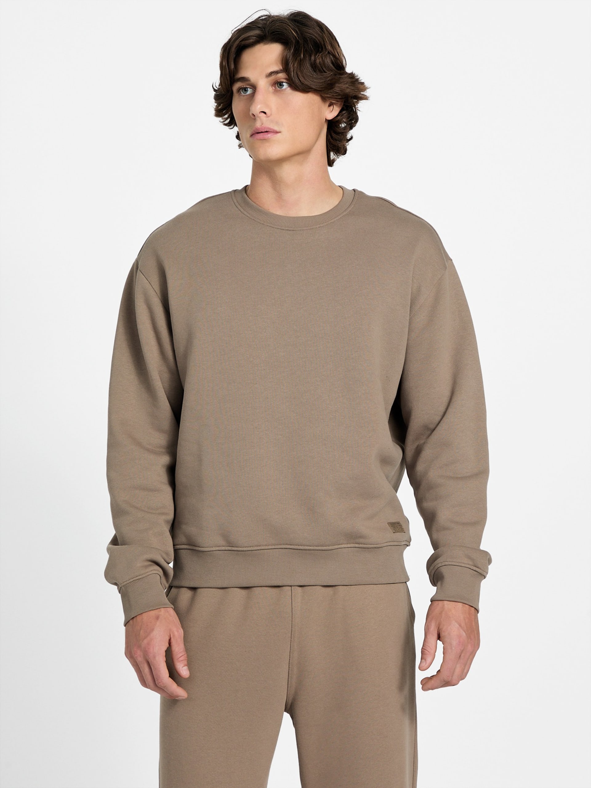 Moletom Eco 1981 Label com gola redonda
