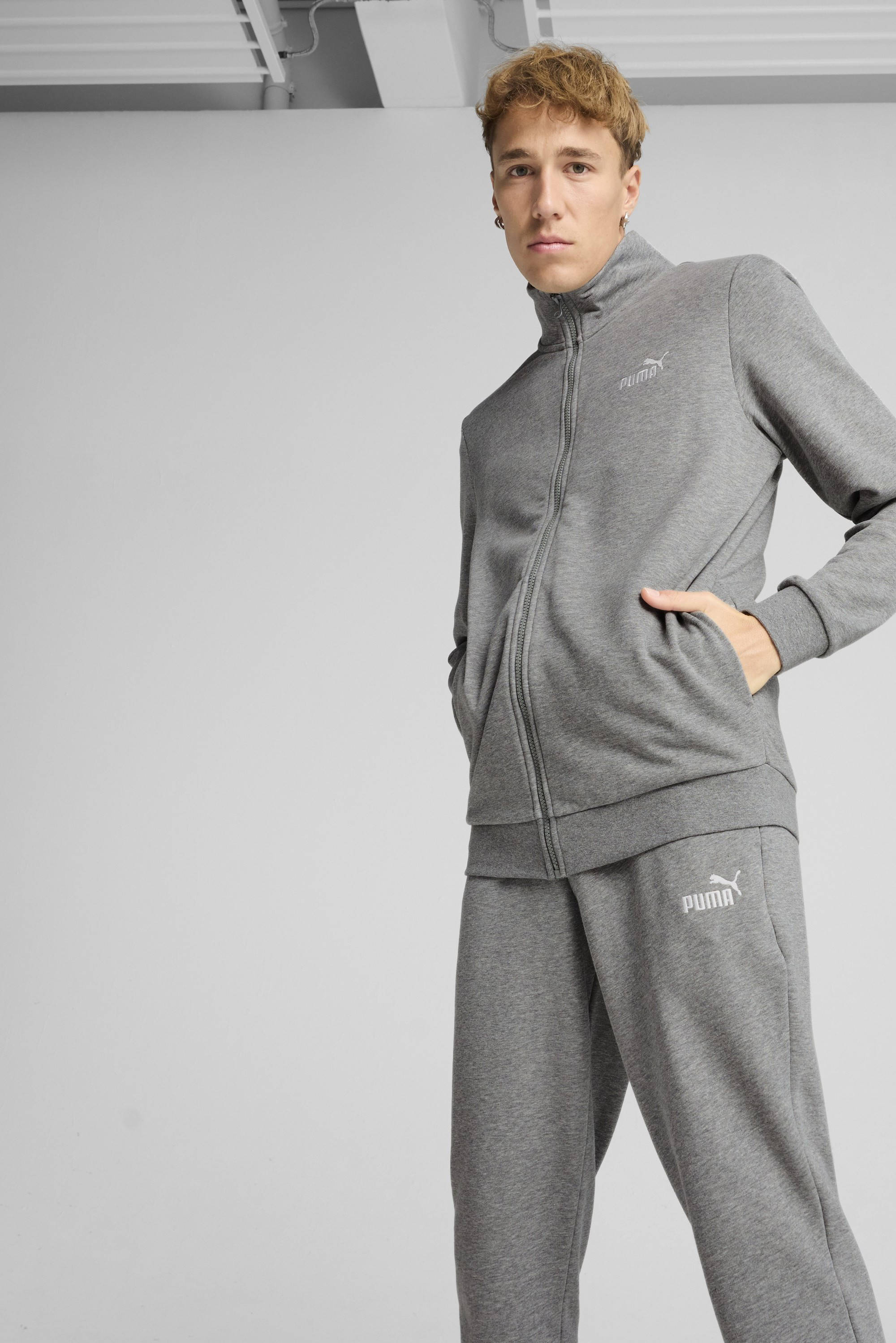 Puma trainingspak ESS sweat grijs melange