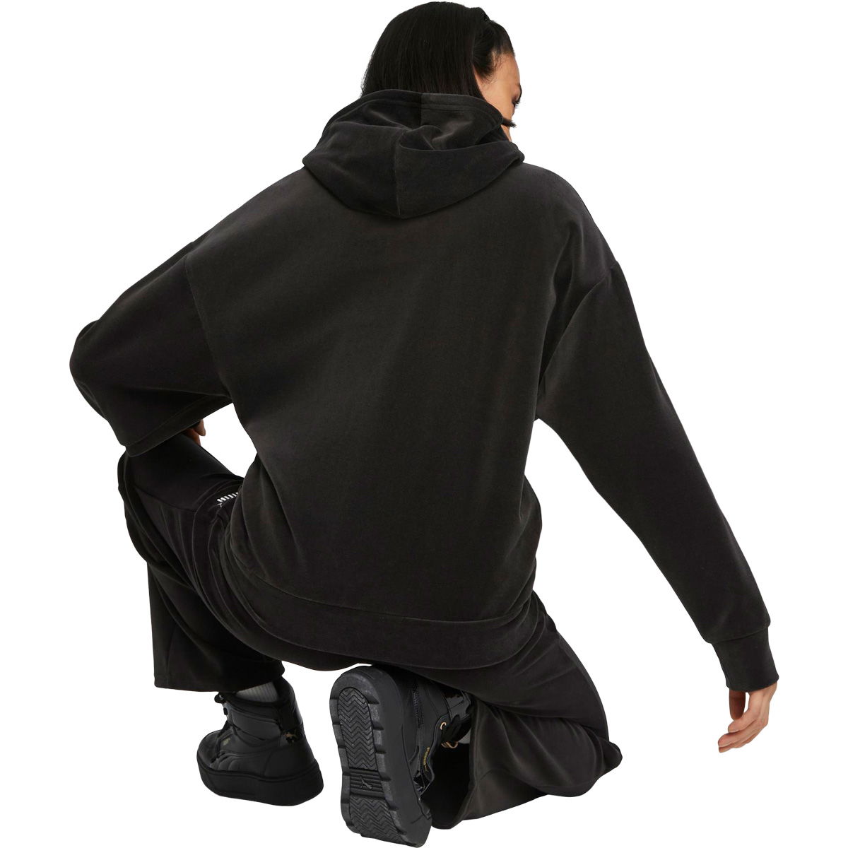 Puma Essential Elevated Velour Full Zip Hættetrøje Dame