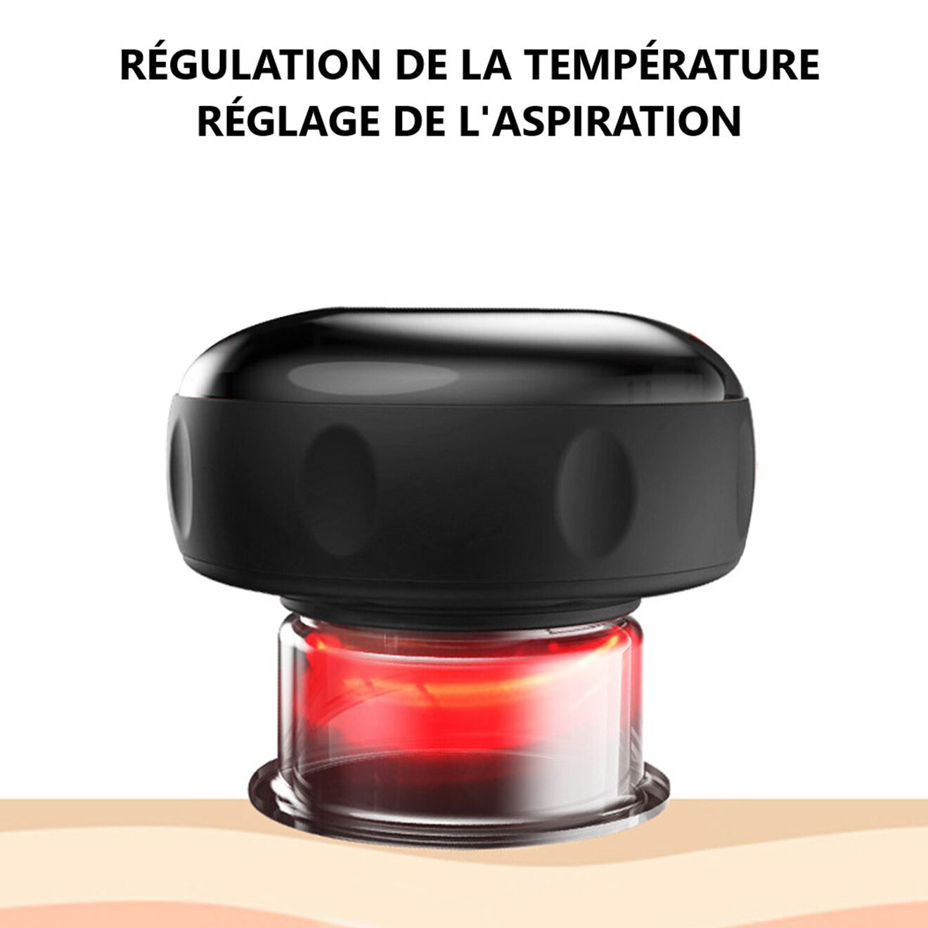Onamaste Ventouse intelligente de massage noire
