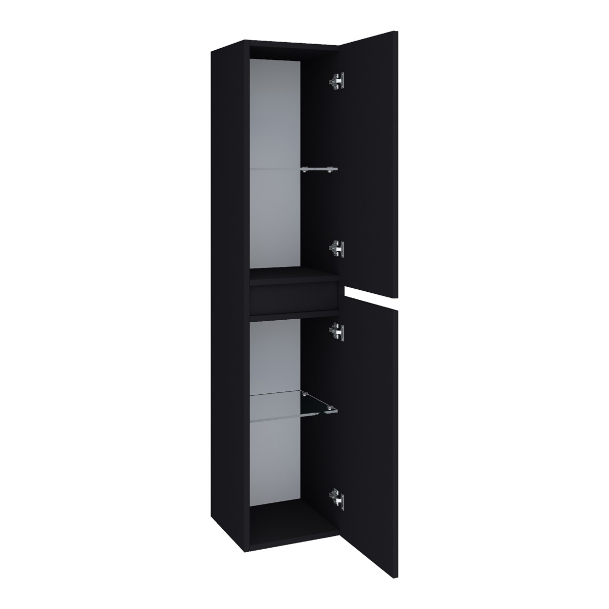 Brauer Joy hoge kast 160cm zwart mat