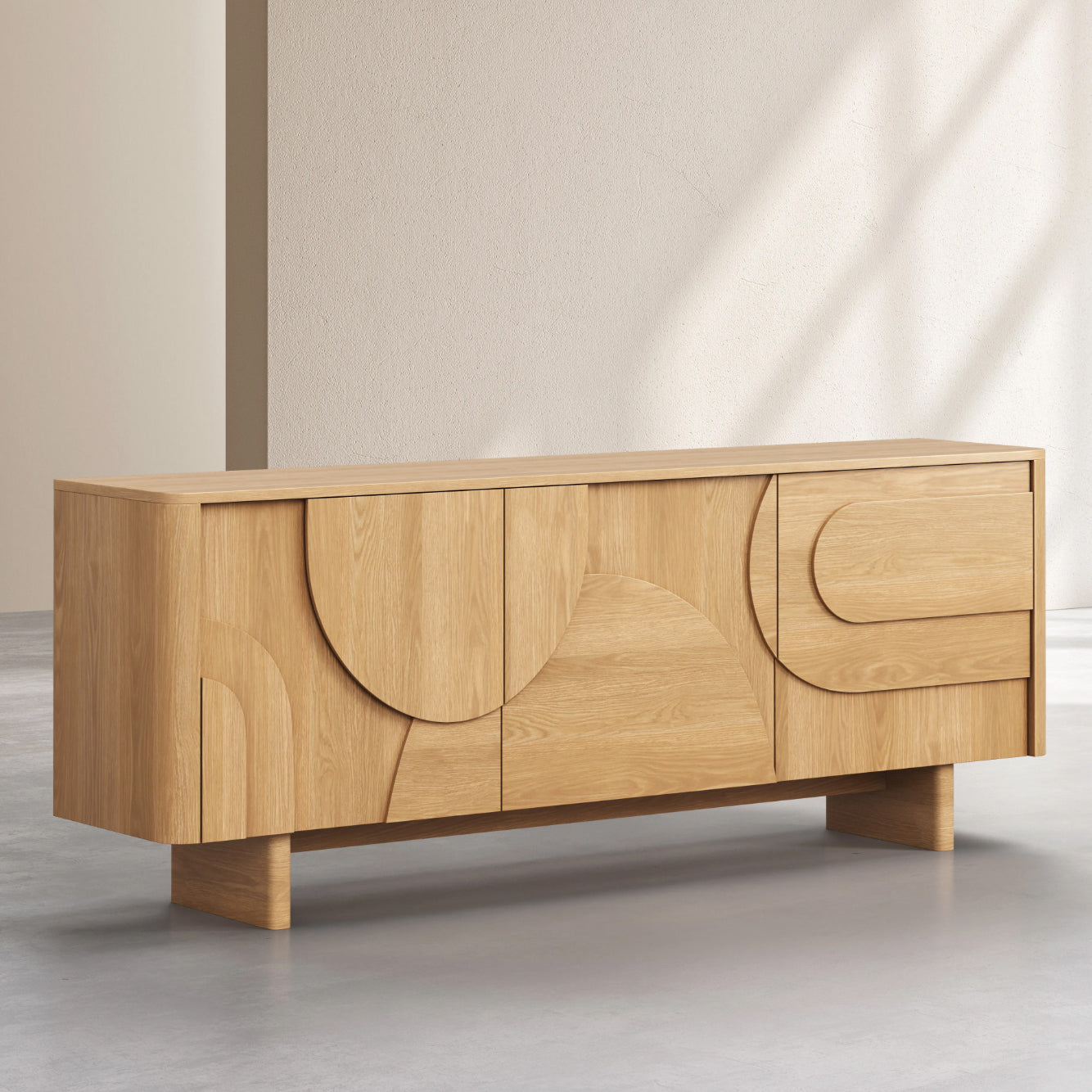 by fonQ Brikk Dressoir B 200 cm - Eiken / Naturel