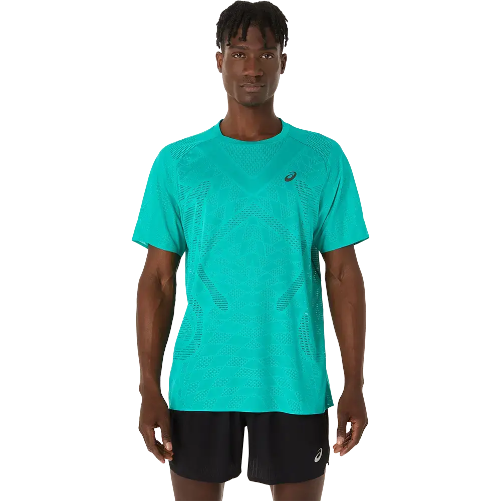 ASICS Metarun Hardloopshirt Korte Mouwen Blauw Heren
