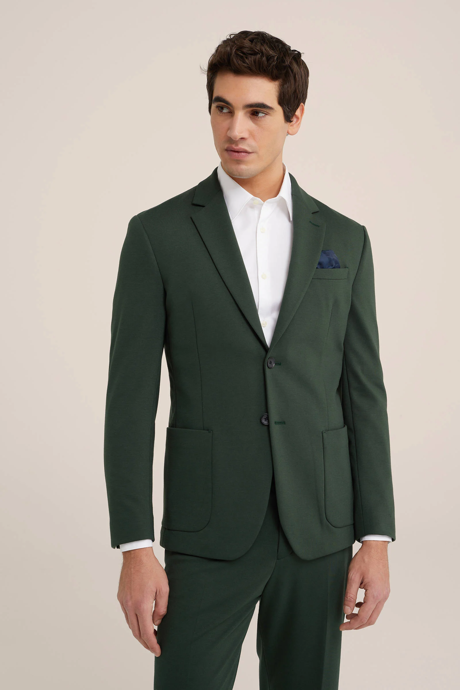 Van Gils slim fit colbert dark green