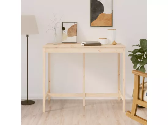 Table de bar 140x80x110 cm Bois massif de pin