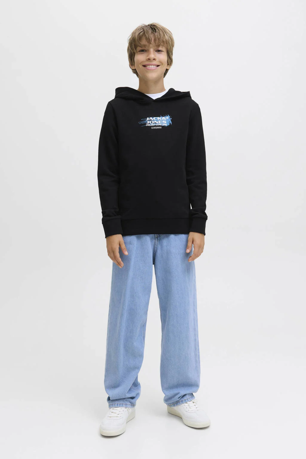 JACK & JONES JUNIOR hoodie zwart