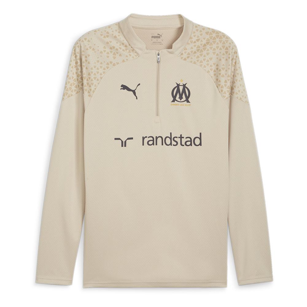 Puma OM Sweat 1/4 zip Beige Homme Puma 2023/2024