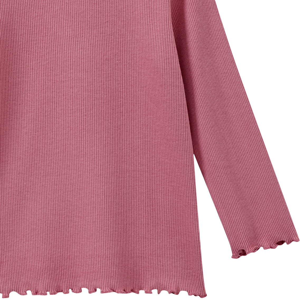 Jonas Nielsen Mädchen Langarmshirt in Rippstruktur rosa