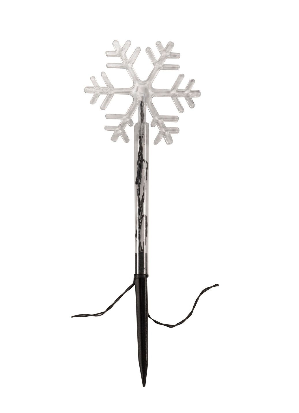 8er Set Schneefocken Solarstecker