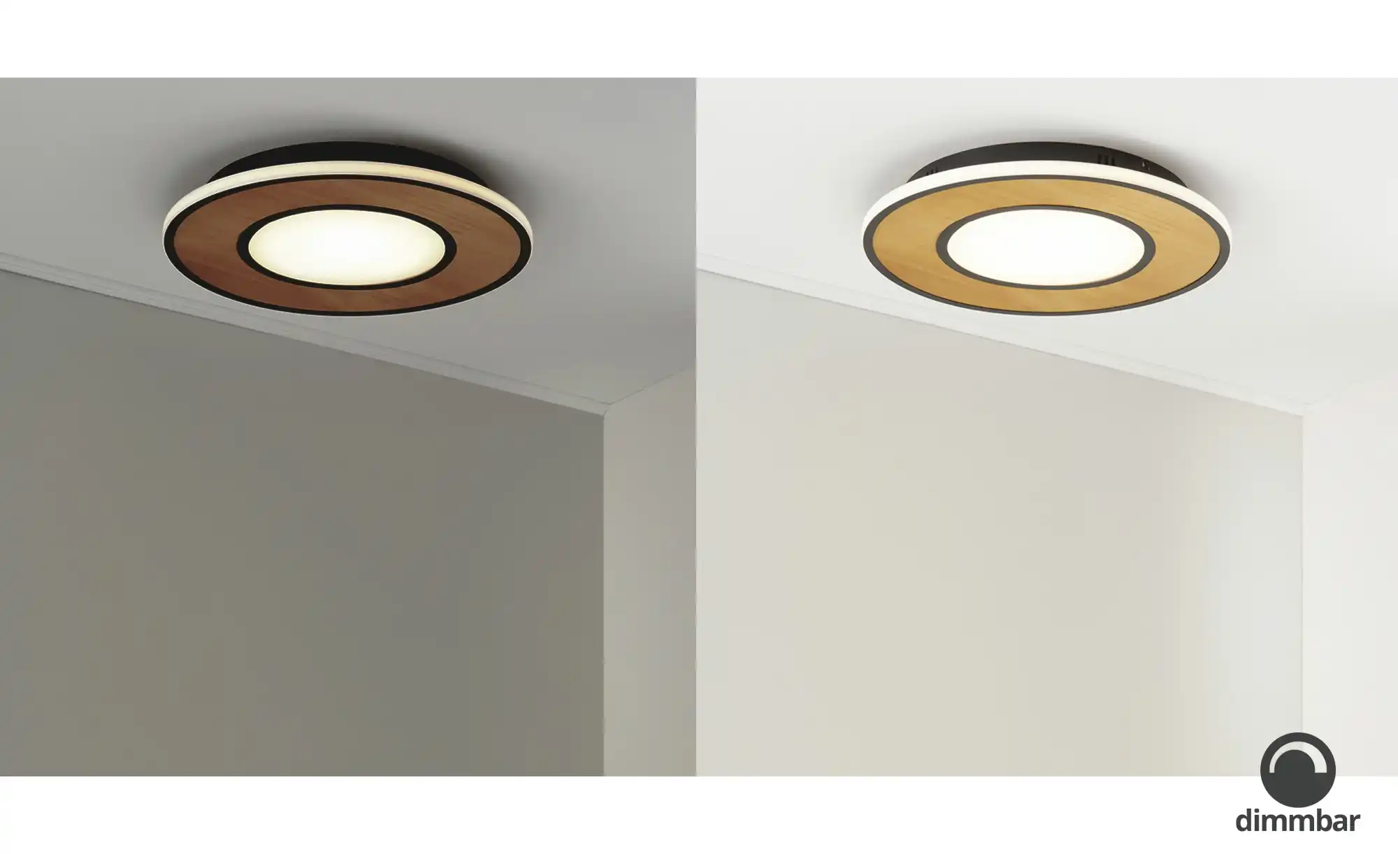 Trio LED-Deckenleuchte, neuseeländische Pinie