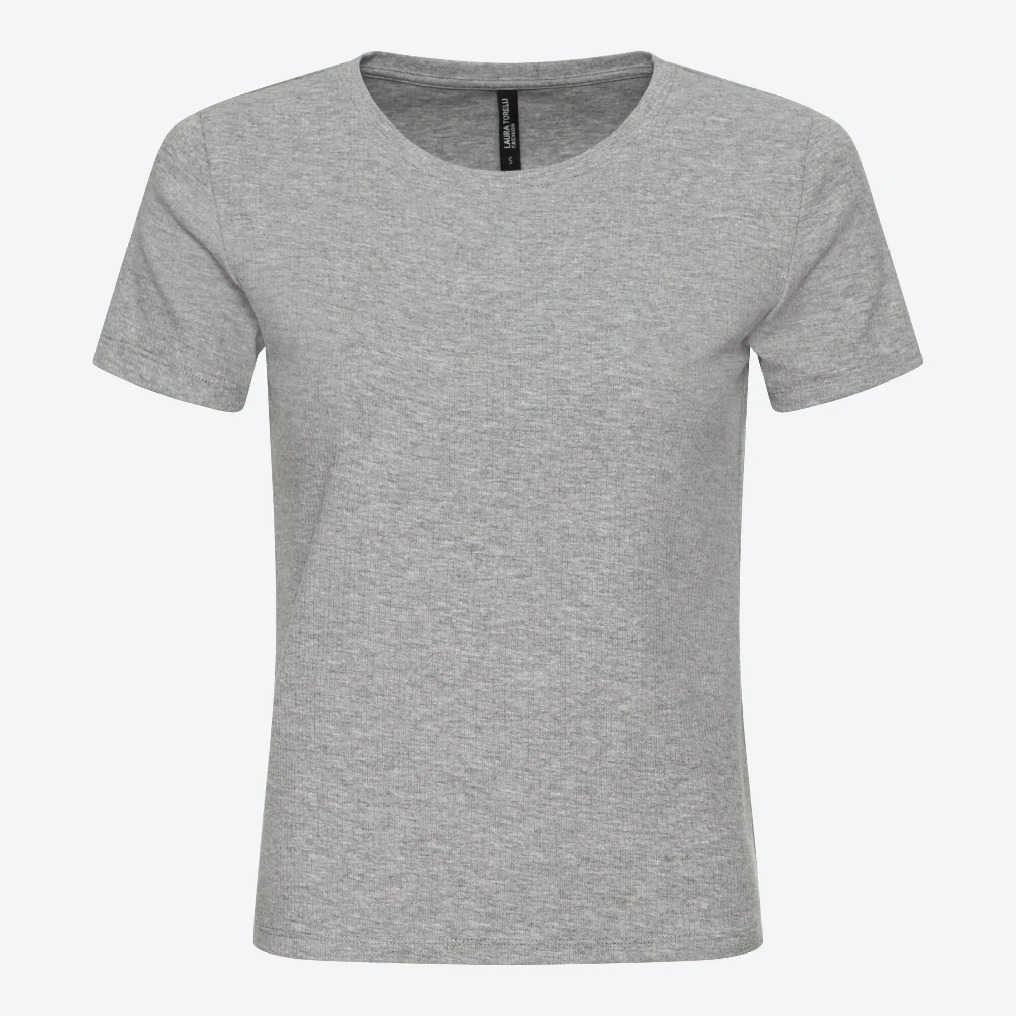 Damen-T-Shirt mit Ripp-Struktur
